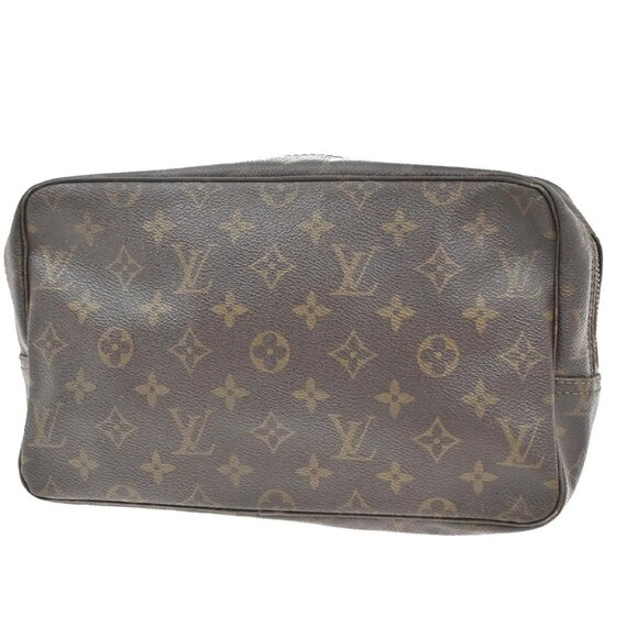 LOUIS VUITTON Trousse Toilette 28 Clutch Hand Bag Monogram Brown - Picture 1 of 16